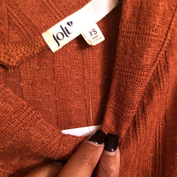 Jolt V neck Ribbed Sweater Size XS - Picture 6 of 8